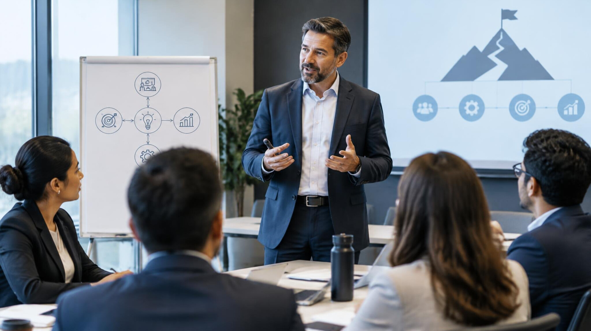 executive leader in workshop