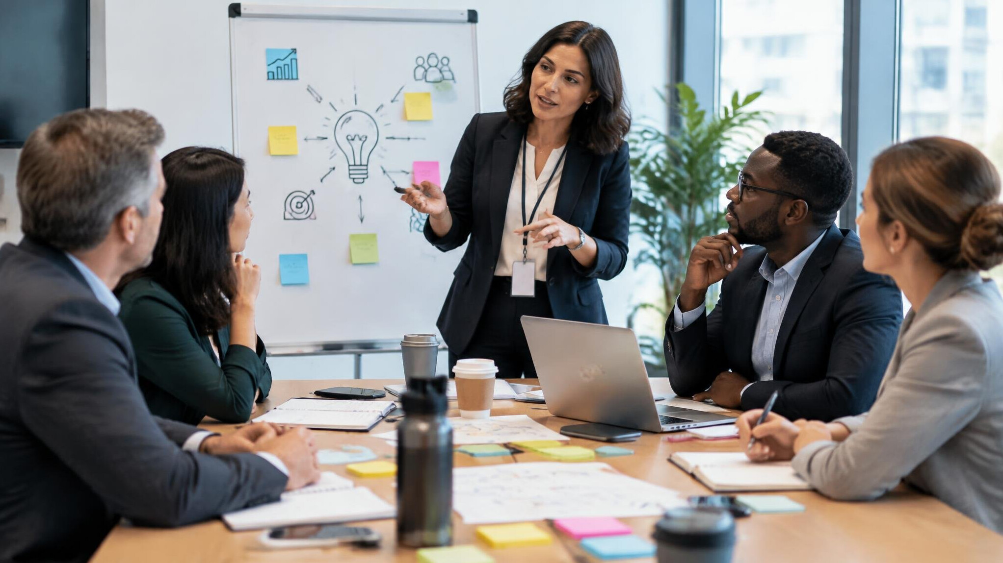 group of executives in workshop