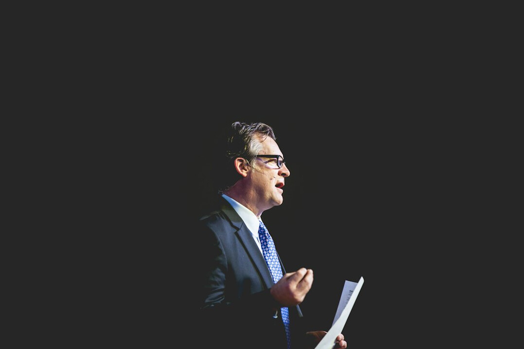 executive leader presenting strategy