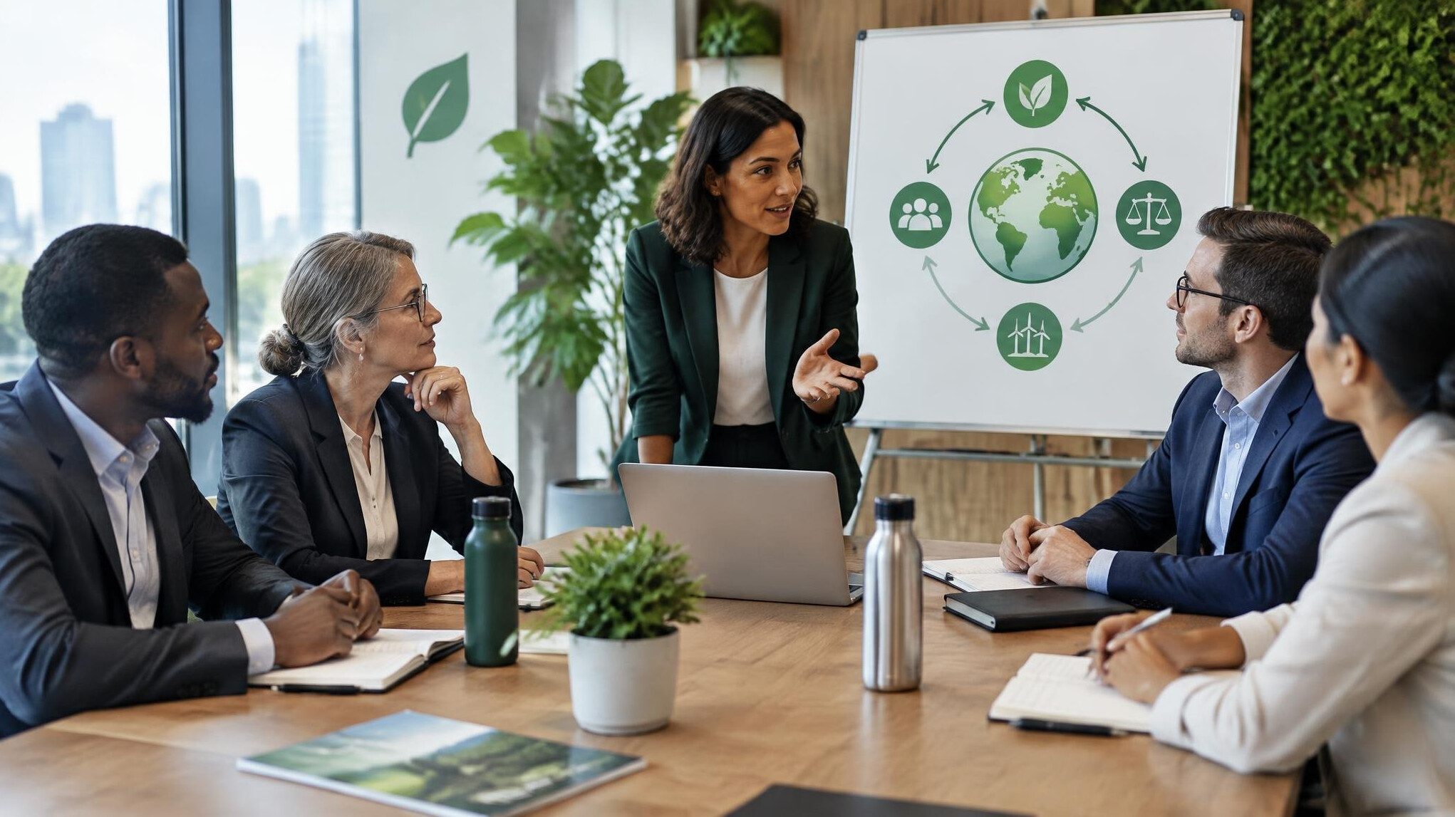 sustainable business meeting