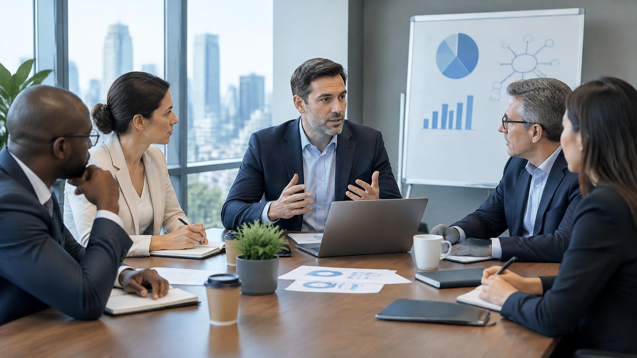 business leaders in meeting