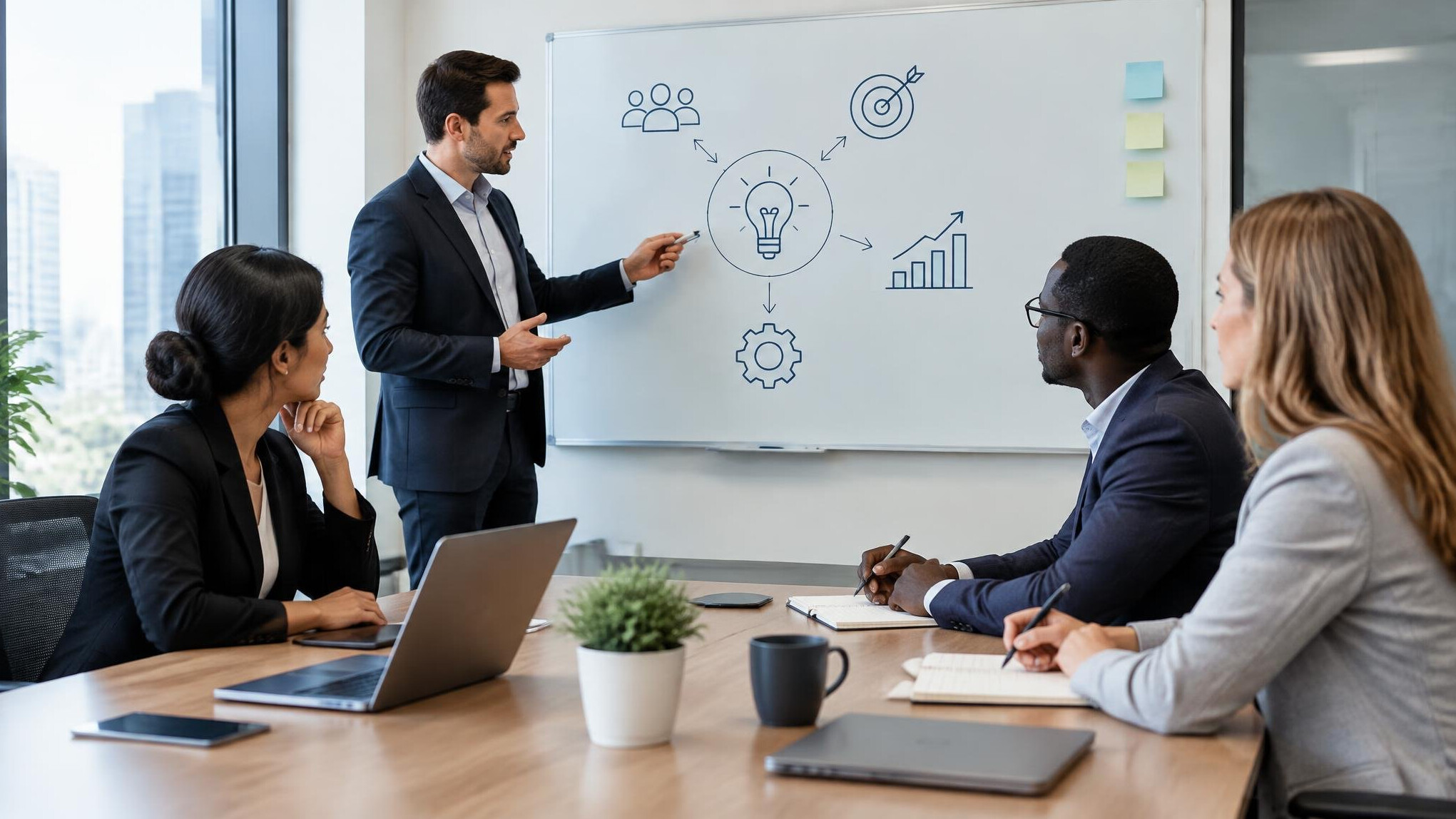 business team discussing strategy