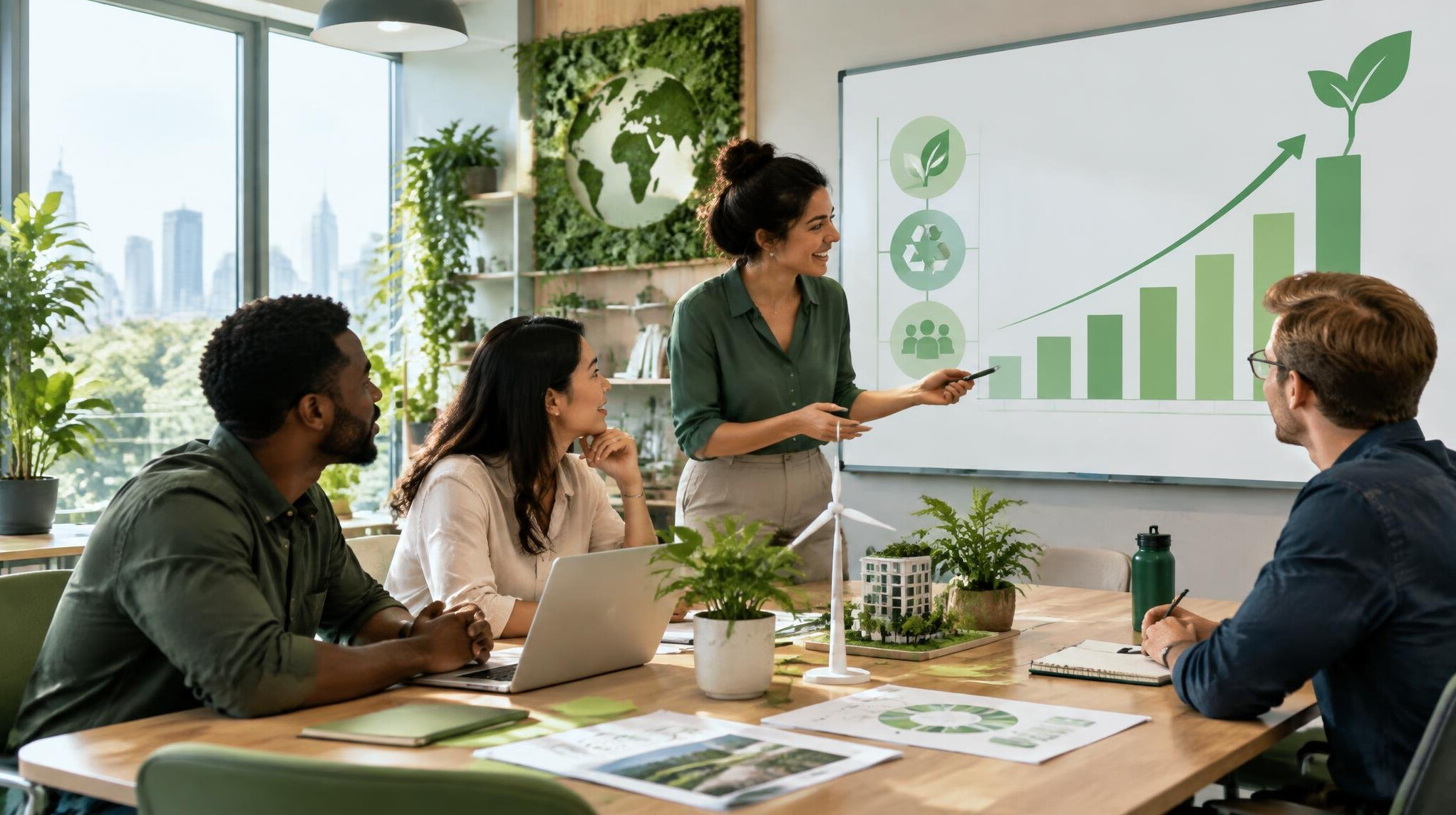 sustainable business growth chart